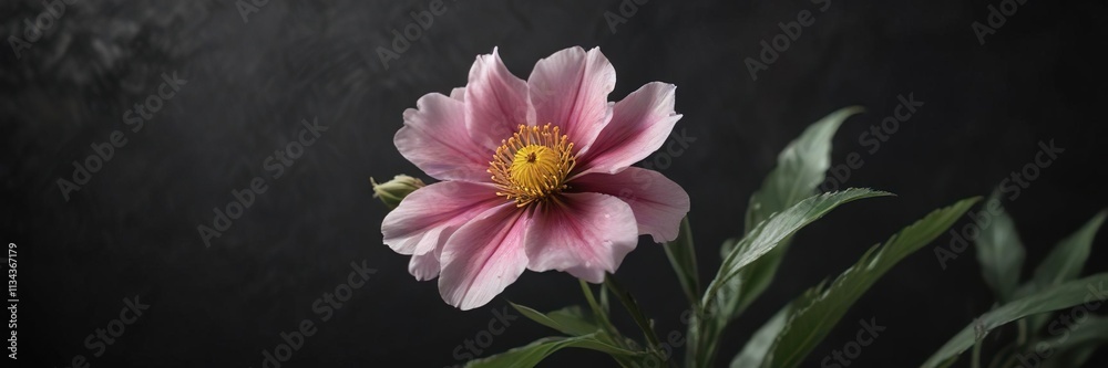 delicate flower on a dark textured background, floral, solitude delicate flower on a dark textured background, floral, solitude