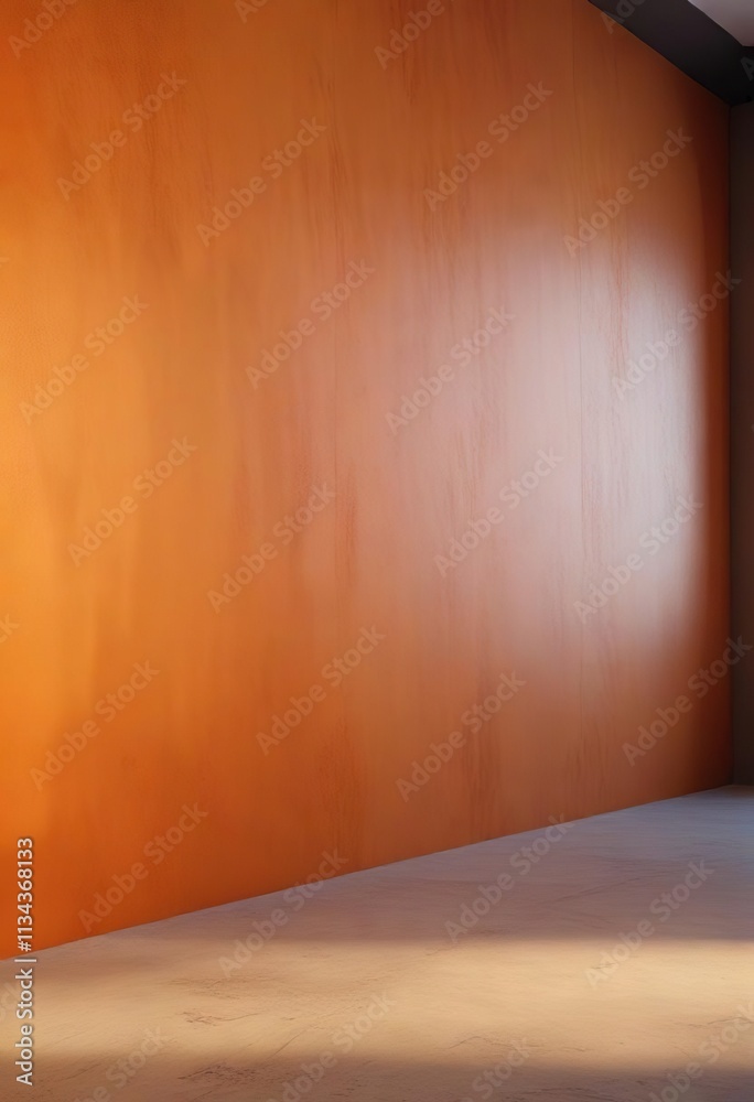 Warm orange hues on a wall with a soft focus effect, serene surroundings, soothing atmosphere Warm orange hues on a wall with a soft focus effect, serene surroundings, soothing atmosphere