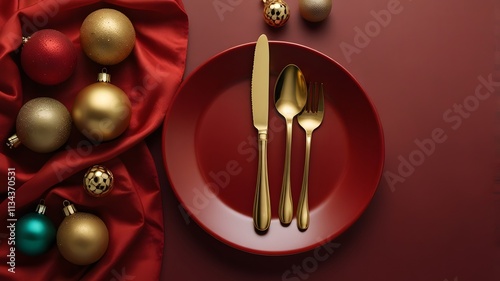 christmas table setting