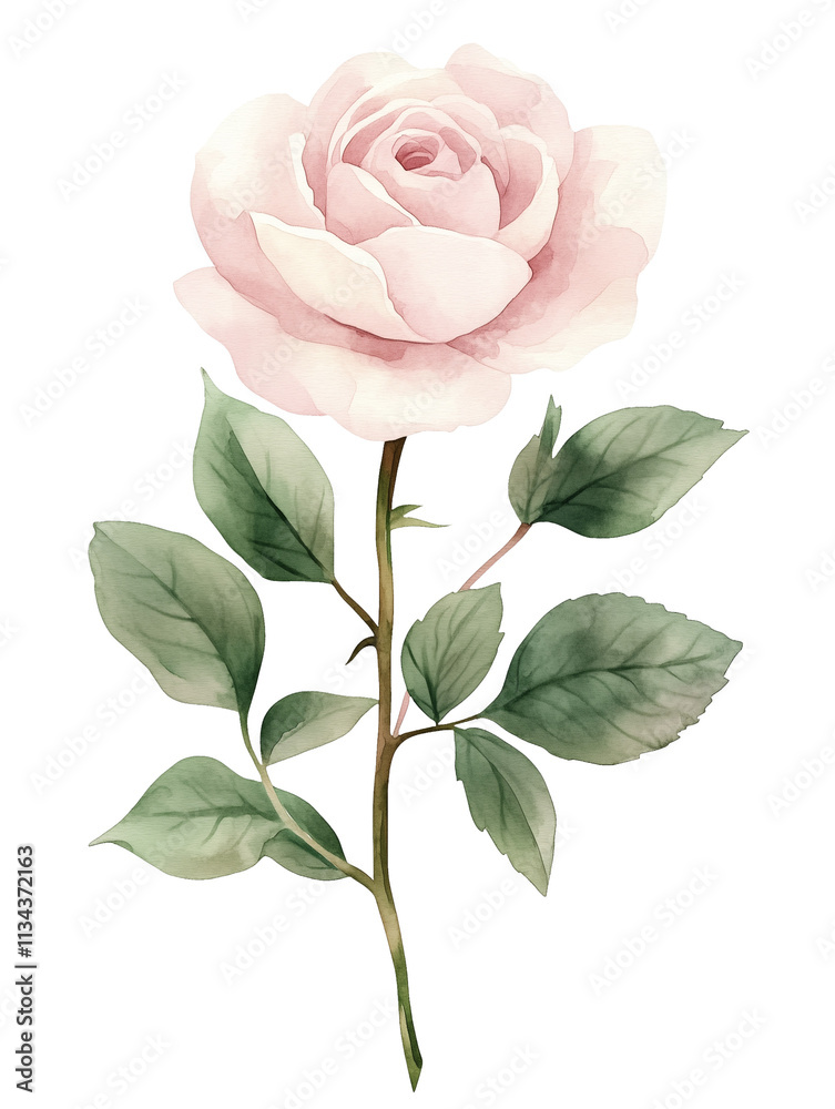 Obraz premium pink rose isolated on transparent background