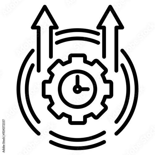 efficiency single icon