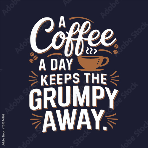 Coffee shirt designs | motivational typography t shirt design photo