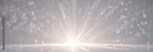 Wallpaper Mural Light rays dancing through a white background with subtle sparkles, radiant light, ethereal glow Torontodigital.ca