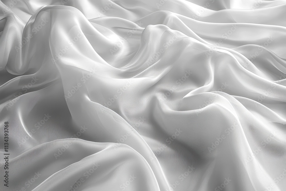 Obraz premium Liquid veils flowing, semi-transparent textures mimicking liquid drapes, for ethereal installations