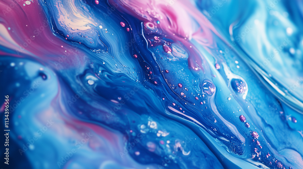 Liquid Galaxy: A Sparkling Mix of Blue and Magenta