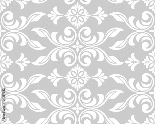Floral pattern. graphic modern wallpaper baroque, damask. seamless vector background.