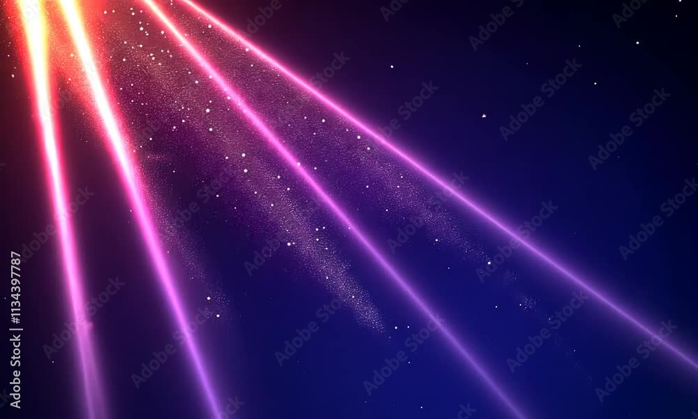 Abstract Cosmic Background with Glittering Lights and Radiant Beams Abstract Cosmic Background with Glittering Lights and Radiant Beams