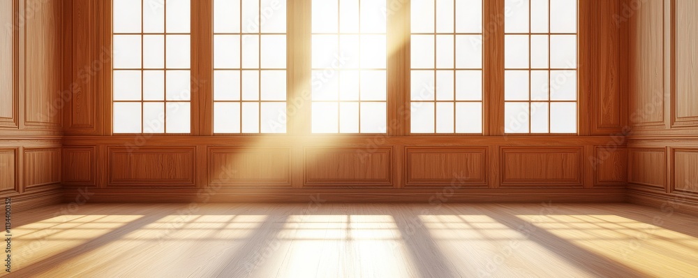 law restriction policy concept. Bright room with wooden walls and large windows casting light. law restriction policy concept. Bright room with wooden walls and large windows casting light.