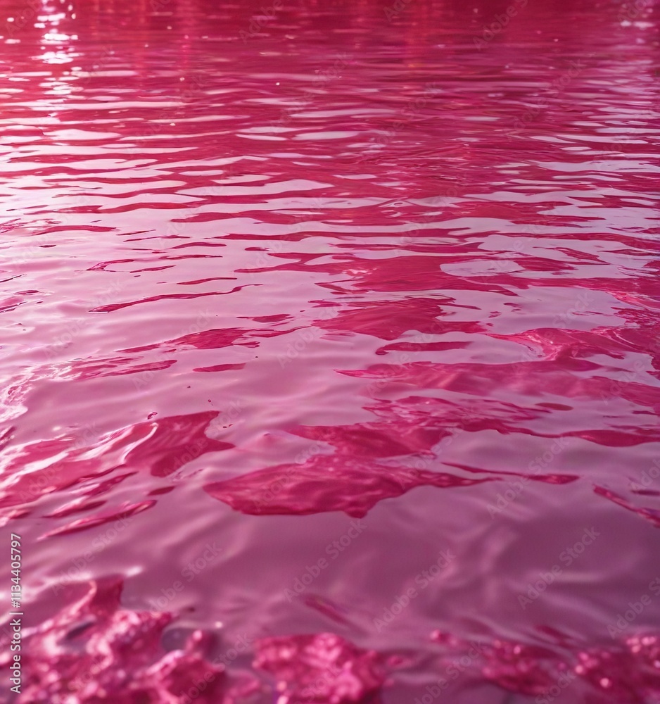 Pink shimmering water surface with reflected light and shadow, dynamic movement, shimmering, shadow Pink shimmering water surface with reflected light and shadow, dynamic movement, shimmering, shadow