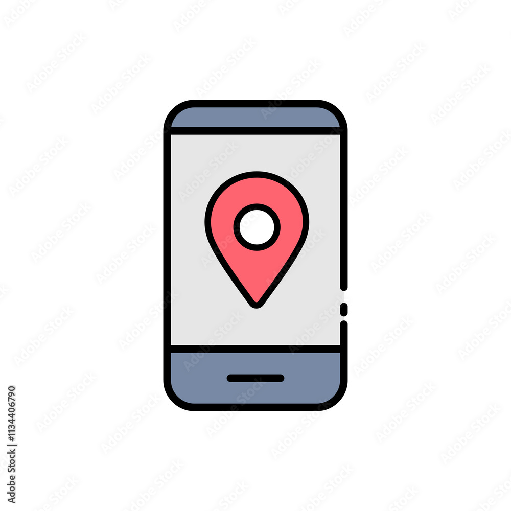 icon Smartphone with location pin, ideal for maps and navigation concepts.
Map, technology, navigation, GPS, travel mobile. Isolated white background editable, eps 10
icon Smartphone with location pin, ideal for maps and navigation concepts.
Map, technology, navigation, GPS, travel mobile. Isolated white background editable, eps 10