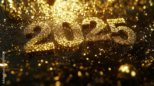 Obraz na płótnie new year 2025 w salonie