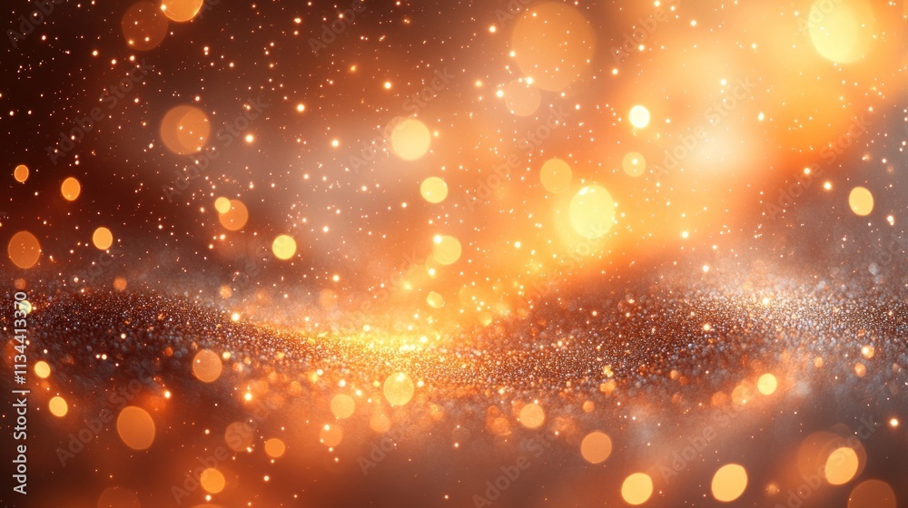 Abstract golden bokeh background with sparkling lights Abstract golden bokeh background with sparkling lights