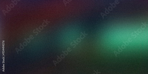 Green bluer highlights on a dark background, blurred abstract texture with grainy noise, rough texture