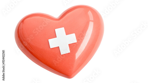 3d hearth medical healthcare icon isolated on blue background. Emergency, Safety, Hospital doctor equipment medic health care concept. 3d minimal cartoon red hearth medical healthcare icon. 3d render.