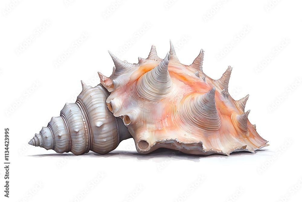 Exploring coastal beauty macro photography of shells in the beach environment Exploring coastal beauty macro photography of shells in the beach environment
