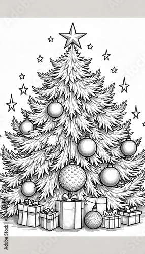 Wallpaper Mural christmas tree and decorations Torontodigital.ca