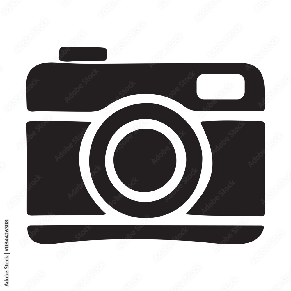 camera vector icon on white background. camera vector icon on white background.