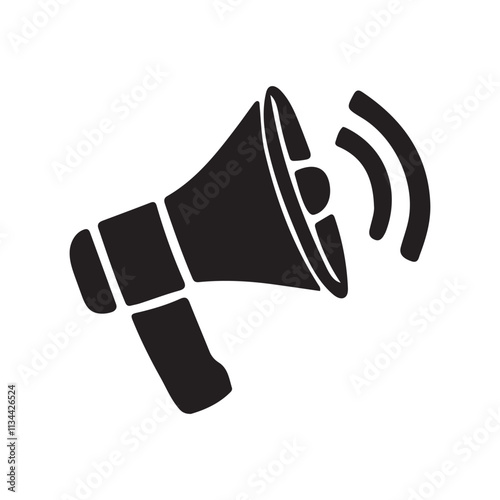 Megaphone icon. Megaphone sign vector illustration isolated on white background.