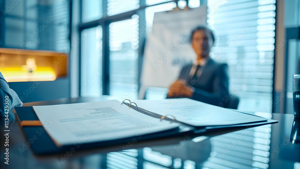 Executive Analyzing Annual Report in Office for Strategic Business Development and Growth - Stock Photo Concept Executive Analyzing Annual Report in Office for Strategic Business Development and Growth - Stock Photo Concept
