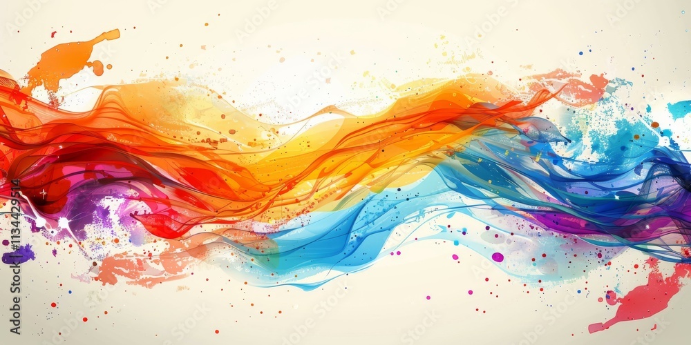 Colorful Wavy Strokes