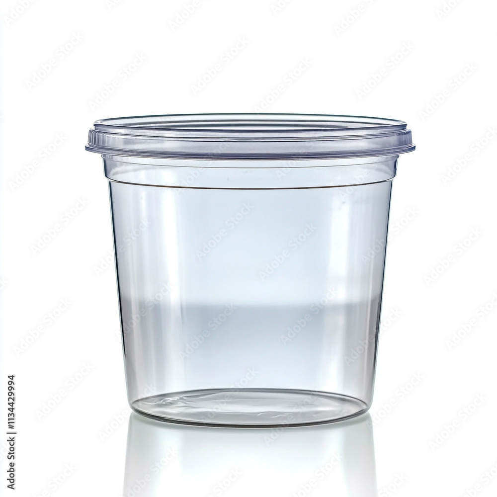 Plastic container isolated on white background. Plastic container isolated on white background.