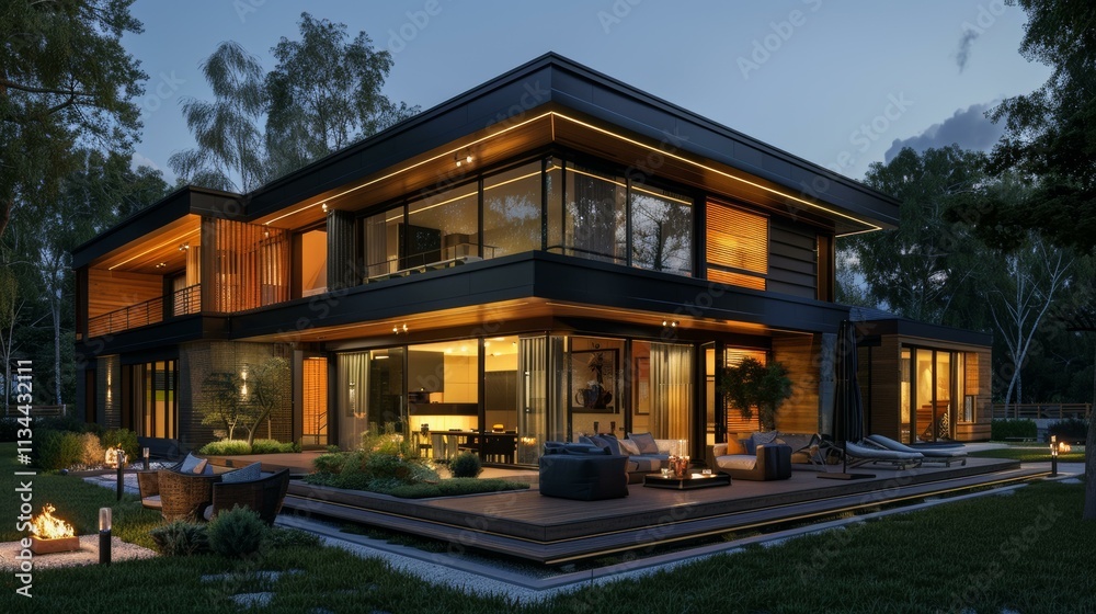 A Modern House That Coexists with Nature A Modern House That Coexists with Nature