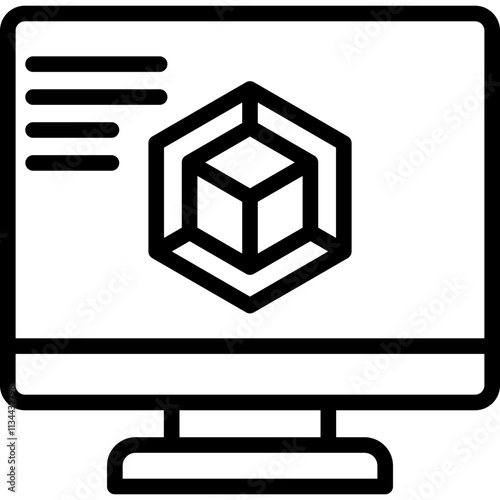 3D Modeling Icon Icon