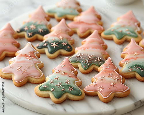christmas cookies on a plate