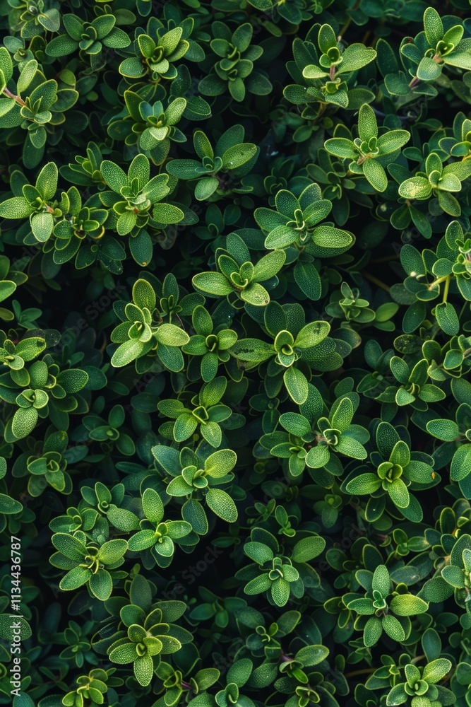 Thyme texture background, thymus leaf banner, Thymus vulgaris pattern, fresh herbal leaves banner Thyme texture background, thymus leaf banner, Thymus vulgaris pattern, fresh herbal leaves banner