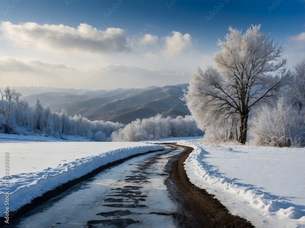 Fototapeta premium winter background