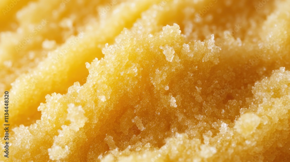 Close Up Of Granulated Honey Texture Detail Close Up Of Granulated Honey Texture Detail