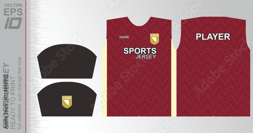 Modern ready-to-print jersey design with dynamic lines and vibrant colors. Perfect for football, basketball, cycling, or sportswear. High-quality, customizable vector file for instant printing.