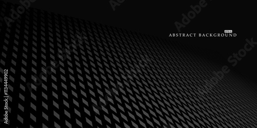Black futuristic copyspace - abstract digital background. Minimalistic infinity contemporary dark design. Unusual business concept for your ideas