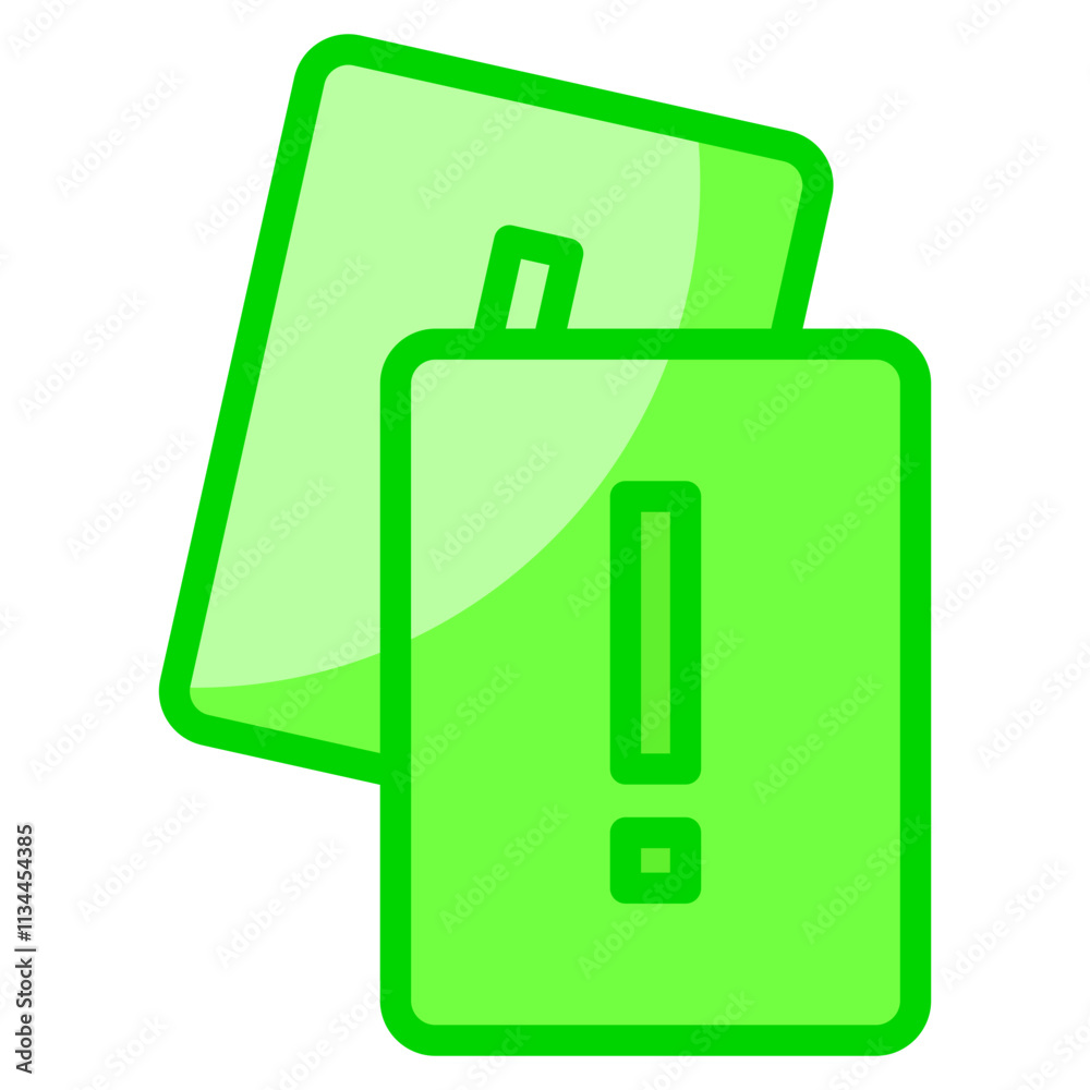 Yellow Card Icon Element For Design Yellow Card Icon Element For Design