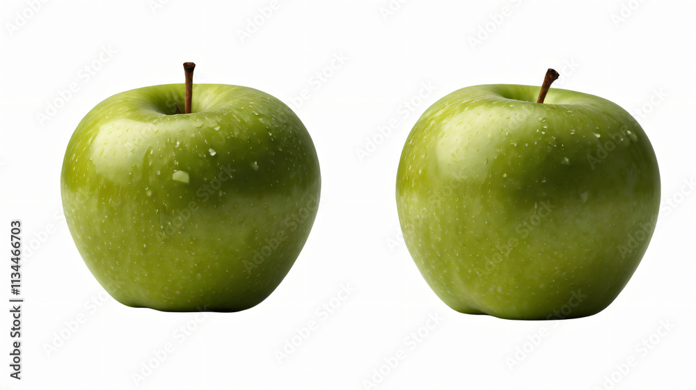 Apple, green apple isolated on white background Apple, green apple isolated on white background
