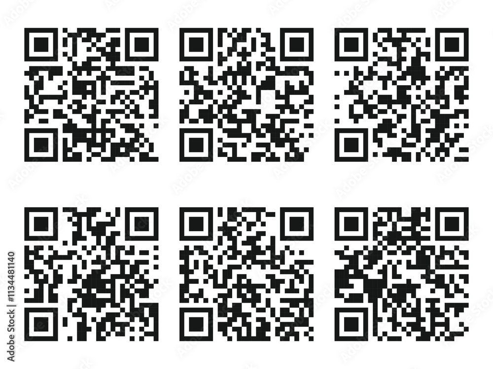 QR Code Ready to Use Isolated On White Background QR Code Ready to Use Isolated On White Background