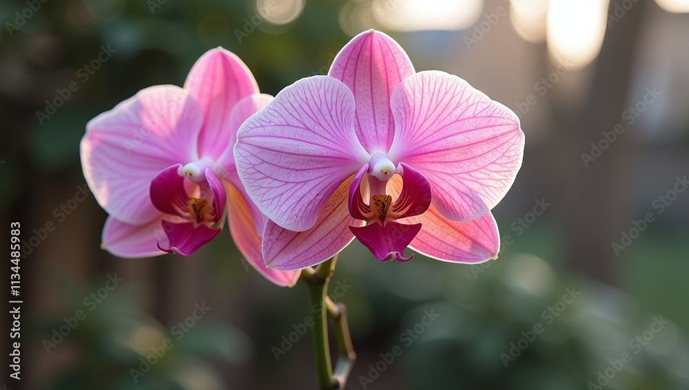pink cymbidium blooms winter garden amidst dusty conditions outside chilly pink cymbidium blooms winter garden amidst dusty conditions outside chilly