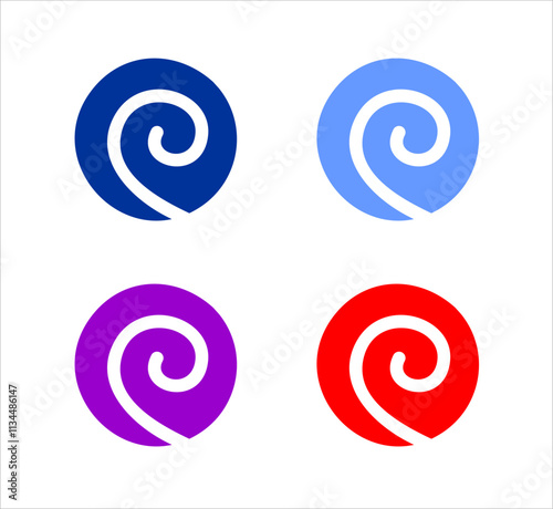 Spiral uzumaki japanese clan symbol