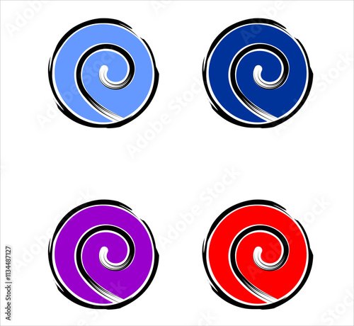 Spiral uzumaki japanese clan symbol