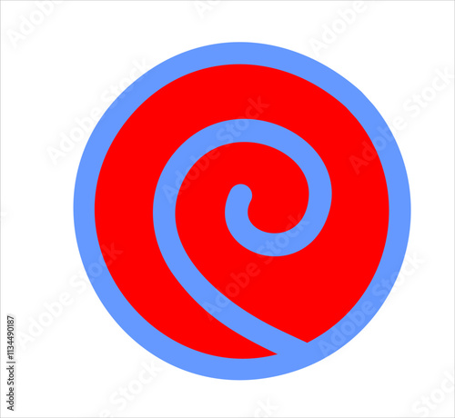Spiral uzumaki japanese clan symbol