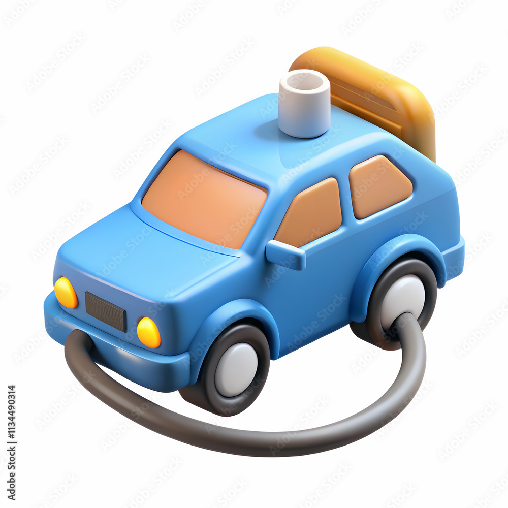 Electric Car Icon Charging Plug Concept Illustration Electric Vehicle Technology Stock Photo Electric Car Icon Charging Plug Concept Illustration Electric Vehicle Technology Stock Photo