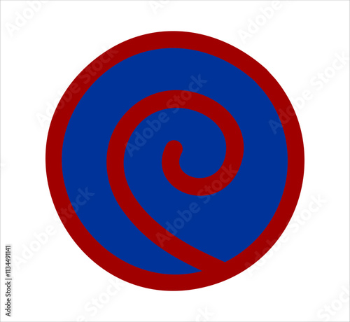 Spiral uzumaki japanese clan symbol
