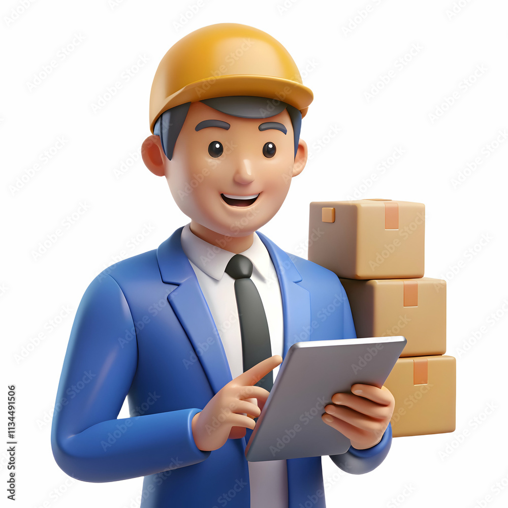 Close-Up Portrait of Logistics Coordinator Managing Shipments on Tablet with Digital Tracking and Ample Copy Space Close-Up Portrait of Logistics Coordinator Managing Shipments on Tablet with Digital Tracking and Ample Copy Space