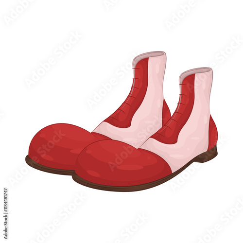 Illustration of clown shoes 