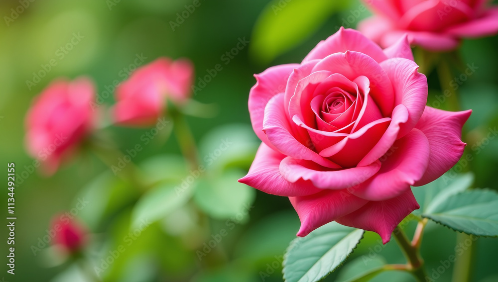 vibrant pink roses fill warm summer air sweet fragrance lush vibrant pink roses fill warm summer air sweet fragrance lush