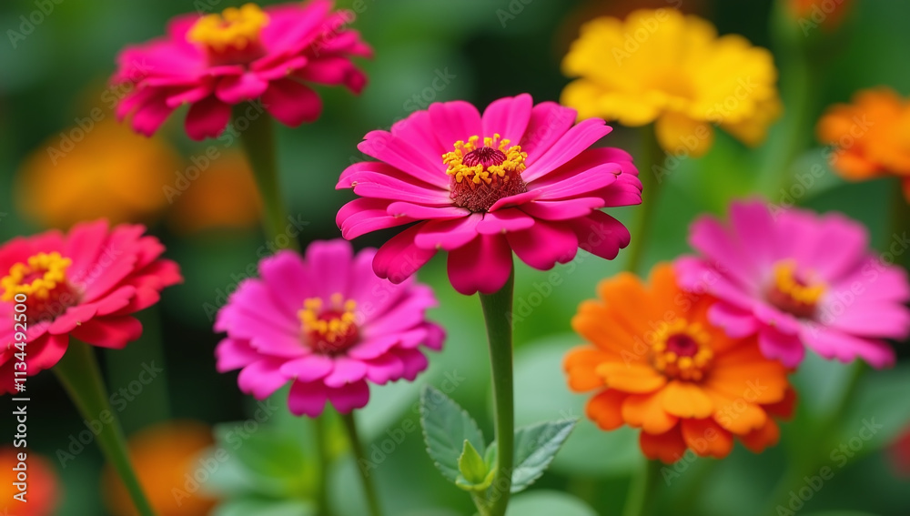 vibrant zinnias bloom summer gardens capturing colorful scenes camera vibrant zinnias bloom summer gardens capturing colorful scenes camera