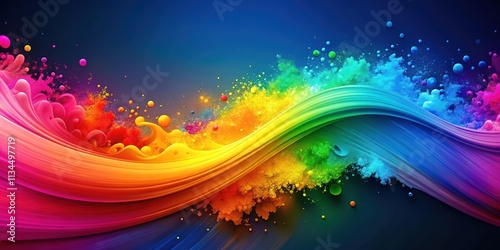 Colorful and vibrant modern abstract background , modern, abstract, background, colorful, vibrant, geometric, design