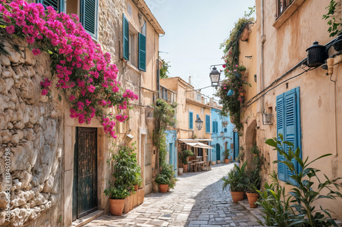 Street in a Mediterranean village