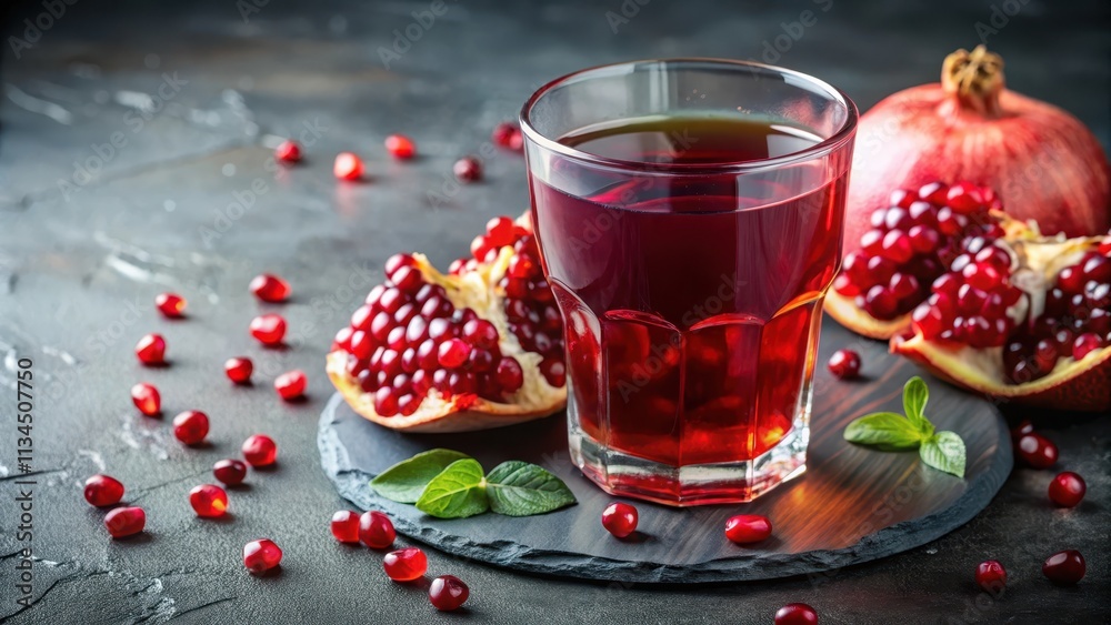 Vibrant glass of pomegranate juice with seeds garnish, pomegranate, juice, drink, glass, refreshment, healthy, fresh, seeds Vibrant glass of pomegranate juice with seeds garnish, pomegranate, juice, drink, glass, refreshment, healthy, fresh, seeds