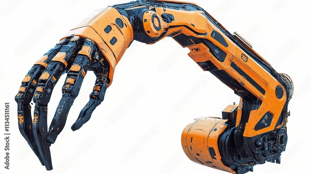 Futuristic Robotic Arm for Automation and Industrial Applications Futuristic Robotic Arm for Automation and Industrial Applications